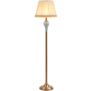 Chinese ceramic Fabric cover living room lamp