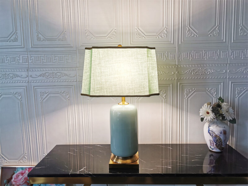 Classical Chinese ceramic fabric lamp - 图片 2