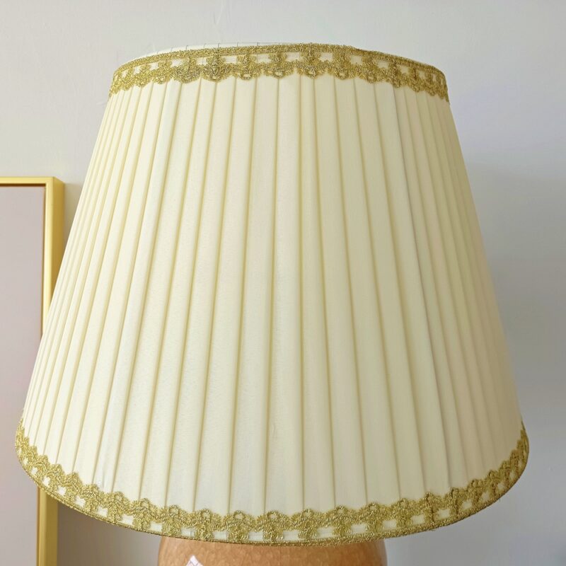 Beige ice crack ceramic table lamp - 图片 5