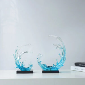 Chinese style ocean weave style resin sculpture for tabletop