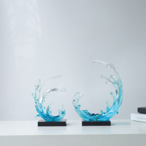 Evelyn Modern Nordic Luxury Crystal Transparent Spray Resin Crafts Showpieces for Home Decoration