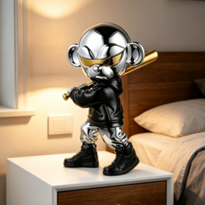 Evelyn 2026 New Design Unique Style in Stock Factory Direct Sell Baseball Player Money Figurine for Cartoon Interior Decoration